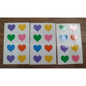 Mrs. Grossman's Stickers Hearts Rainbow Valentine's 3 Full Mods S275